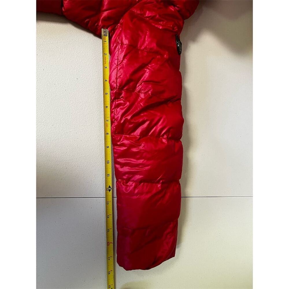 Happy Goat Lucky Women's Red Down Puffer Jacket Size S Winter Casual - Picture 15 of 16